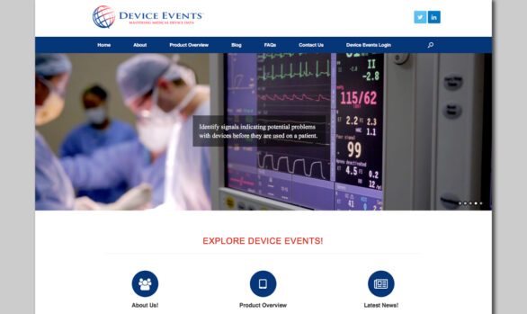 Device Events Website Home page 2nd slider