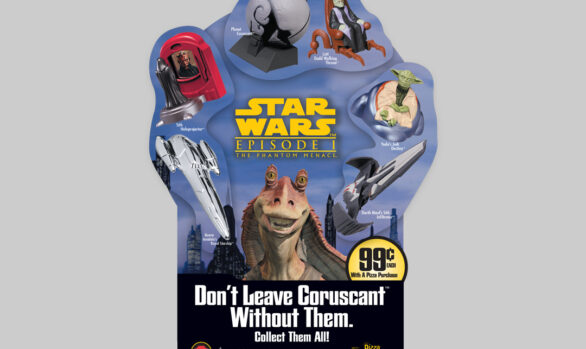 StarWars and Pizza Hut countercard promo