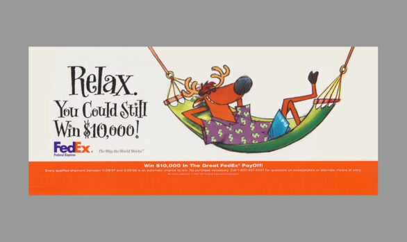 FedEx Relax Shelftalker for Tracy Locke