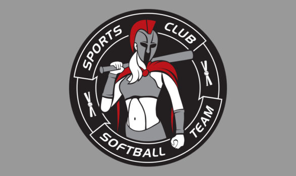 Trojan Softball logo concept